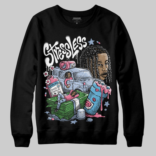 Jordan 3 GS “Denim/Pink Glow” DopeSkill Sweatshirt Stressless Graphic Streetwear - Black