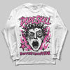 Pink Sneakers DopeSkill Long Sleeve T-Shirt Root of Evil Graphic Streetwear - White