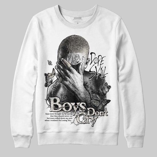 Jordan 3 Retro Pure Money DopeSkill Sweatshirt Boys Don't Cry Graphic Streetwear - WHite