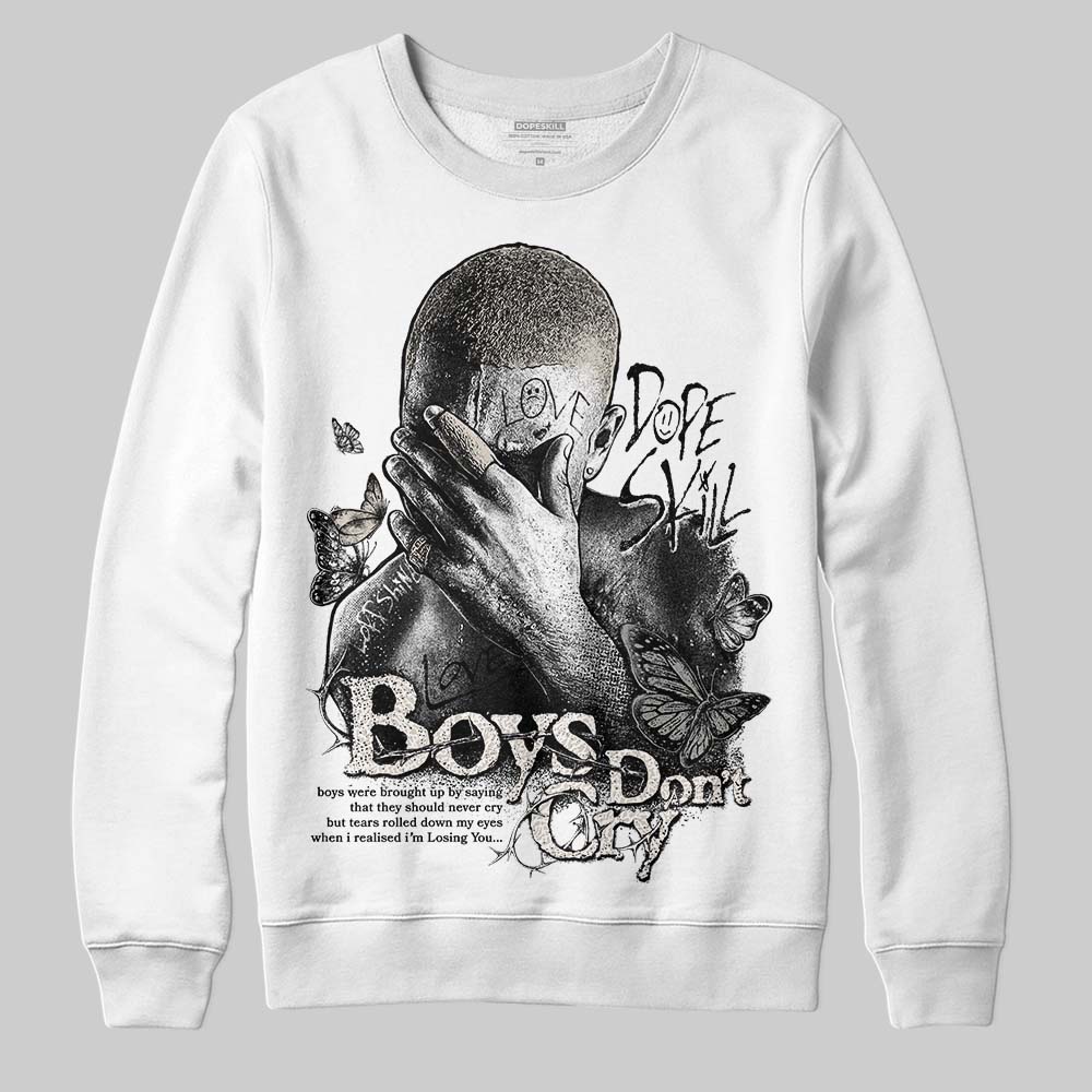 Jordan 3 Retro Pure Money DopeSkill Sweatshirt Boys Don't Cry Graphic Streetwear - WHite