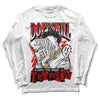 Jordan 1 Low OG “Black Toe” DopeSkill Long Sleeve T-Shirt Sorry I've Been Trappin Graphic Streetwear - White 