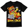 Jordan 4 Thunder DopeSkill T-Shirt Born To Be Rich Graphic Streetwear  - Black