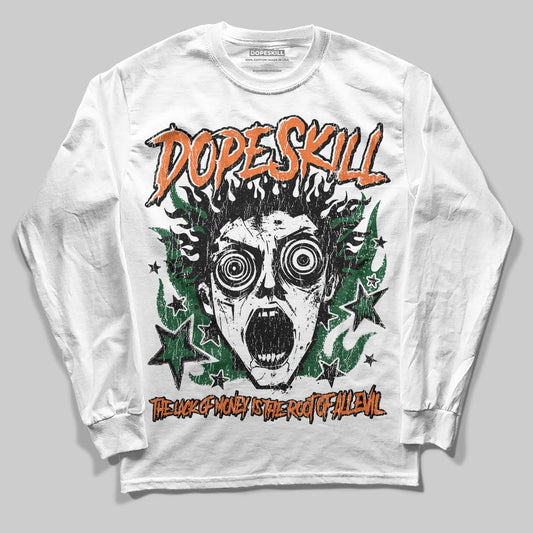 SoleFly x Air Jordan 3 “Fruits Of Our Labor” DopeSkill Long Sleeve T-Shirt Root of Evil Graphic Streetwear - White