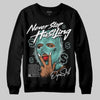 Jordan 11 Low "Igloo" DopeSkill Sweatshirt Never Stop Hustling Graphic Streetwear - Black