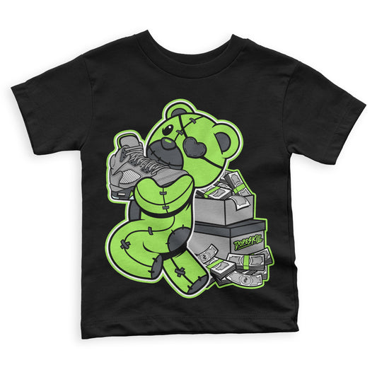 Green Bean 5s DopeSkill Toddler Kids T-shirt Bear Steals Sneaker Graphic