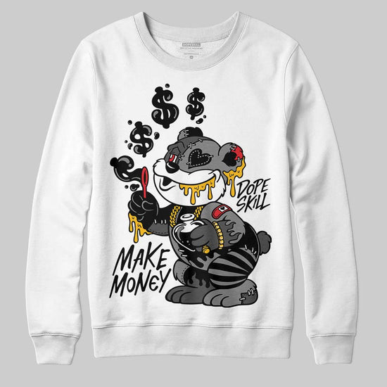 Jordan 10 Retro Shadow (2025) DopeSkill Sweatshirt Make Money Graphic Streetwear - White