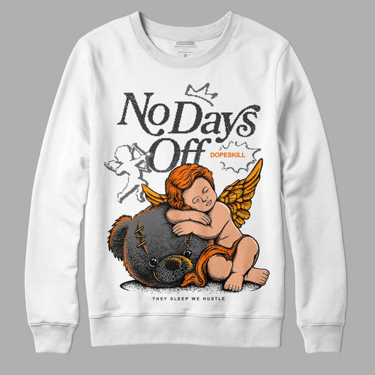 Jordan 3 Retro 'Fear Pack' DopeSkill Sweatshirt New No Days Off Graphic Streetwear - White