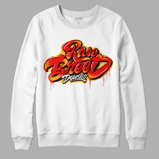 Red Sneakers DopeSkill Sweatshirt Rare Breed Type Graphic Streetwear - White