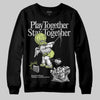 Jordan 4 GS “Light Lemon Twist” DopeSkill Sweatshirt Play together, Stay together Graphic Streetwear - Black