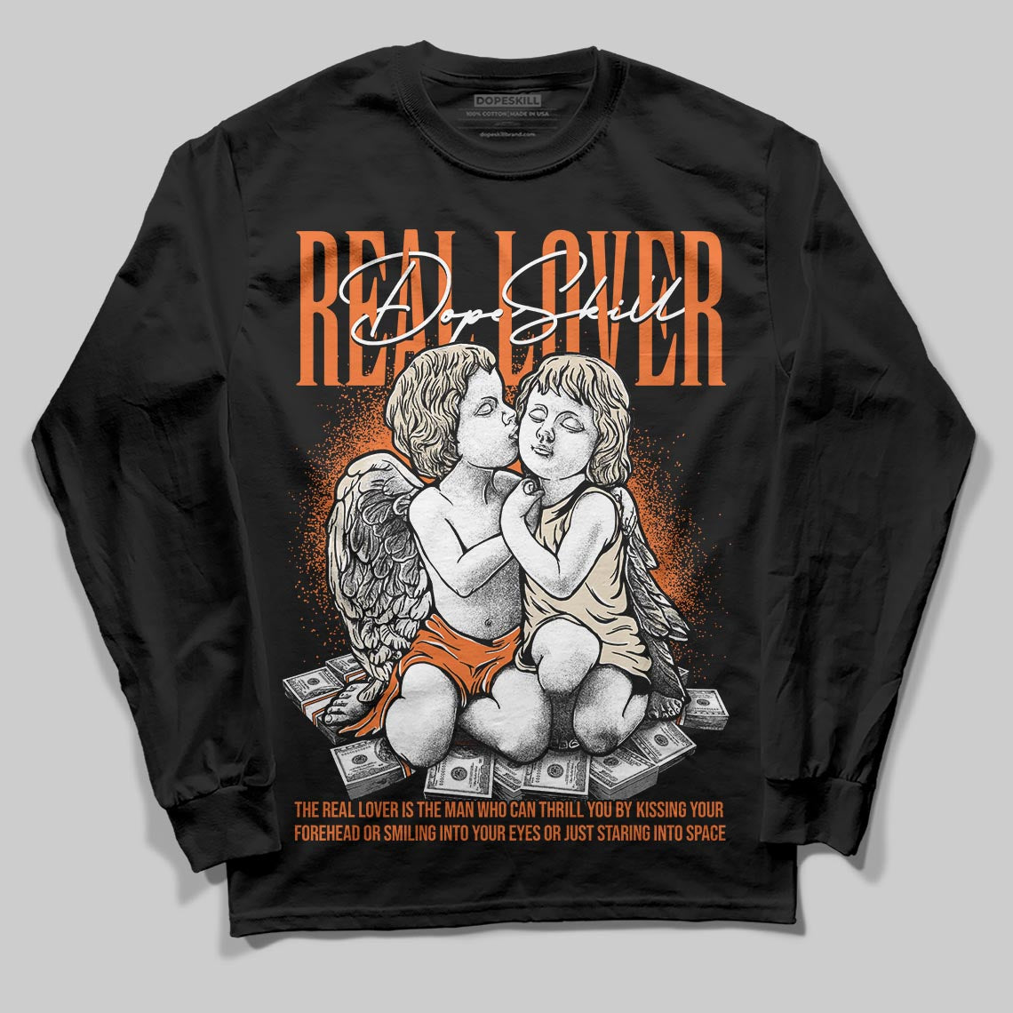 Jordan 3 “Starfish” DopeSkill Long Sleeve T-Shirt Real Lover Graphic Streetwear - Black