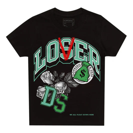 Jordan 1 High OG Green Glow DopeSkill Toddler Kids T-shirt Loser Lover Graphic Streetwear - Black