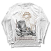 Jordan 1 High OG “Latte” DopeSkill Long Sleeve T-Shirt Show Me The Money Graphic Streetwear - White