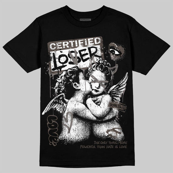 Jordan 4 Retro Cave Stone DopeSkill T-Shirt Certified Lover Graphic Streetwear - Black