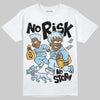 Vans Knu Stack Vintage Satin Dream Blue DopeSkill T-Shirt No Risk No Story Graphic Streetwear - White 