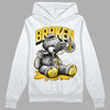 Jordan 4 Retro “Vivid Sulfur” DopeSkill Hoodie Sweatshirt Sick Bear Graphic Streetwear - White 