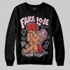 Awake NY x Air Jordan 5 Arctic Pink DopeSkill Sweatshirt False Love Graphic Streetwear - Black