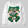 Green Sneakers DopeSkill Sweatshirt At The Top Graphic Streetwear - White