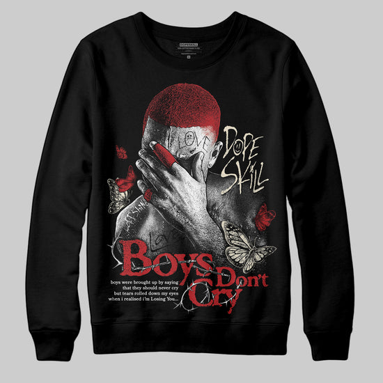 Jordan 1 Retro High OG Black Toe Reimagined DopeSkill Sweatshirt Boys Don't Cry Graphic Streetwear - Black