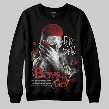 Jordan 1 Retro High OG Black Toe Reimagined DopeSkill Sweatshirt Boys Don't Cry Graphic Streetwear - Black