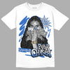 Jordan 1 High OG "True Blue" DopeSkill T-Shirt NPC Graphic Streetwear - White 