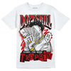 Jordan 1 Low OG “Black Toe” DopeSkill T-Shirt Sorry I've Been Trappin Graphic Streetwear - White 