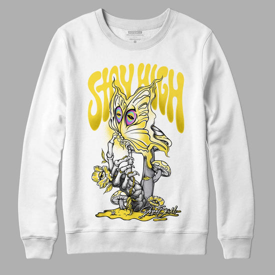 Jordan 11 Low 'Yellow Snakeskin' DopeSkill Sweatshirt Stay High Graphic Streetwear - White