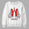 Jordan 12 “Cherry” DopeSkill Sweatshirt Breathe Graphic Streetwear - White 