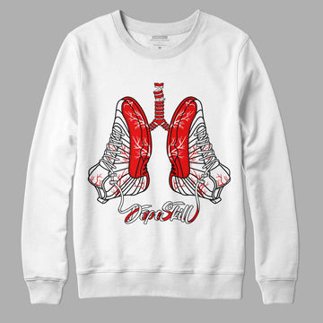 Jordan 12 “Cherry” DopeSkill Sweatshirt Breathe Graphic Streetwear - White 