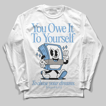 Jordan 12 Retro 'Melo' DopeSkill Long Sleeve T-Shirt Owe It To Yourself Graphic Streetwear - White 