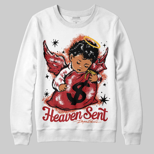 Nigel Sylvester x Air Jordan 4 ‘Brick by Brick’ DopeSkill Sweatshirt Heaven Sent Graphic Streetwear - White