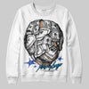 Royal Blue Sneakers DopeSkill Sweatshirt Money Longer Graphic Streetwear - White