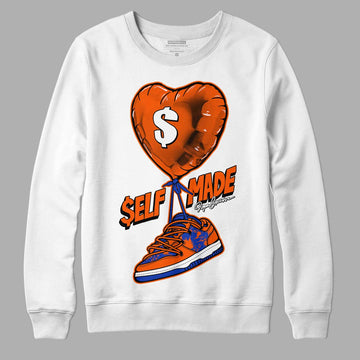 Dunk Low Futura Orange Blaze DopeSkill Sweatshirt Self Made Graphic Streetwear - White