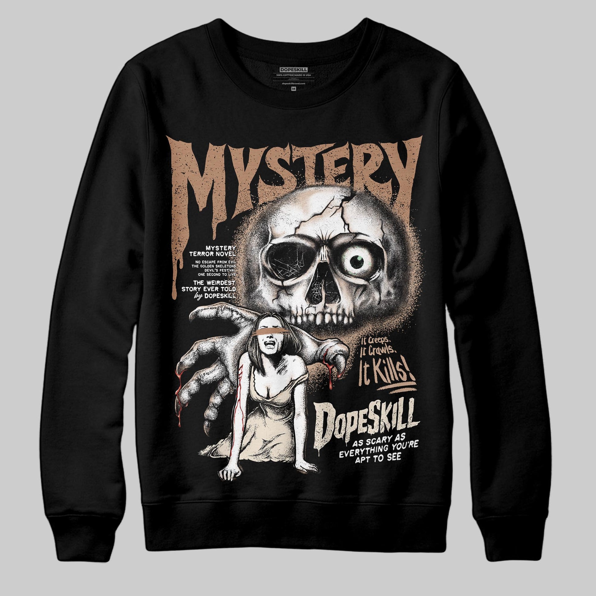 Jordan 4 Retro Cozy Girl DopeSkill Sweatshirt Mystery Ghostly Grasp Graphic Streetwear - Black