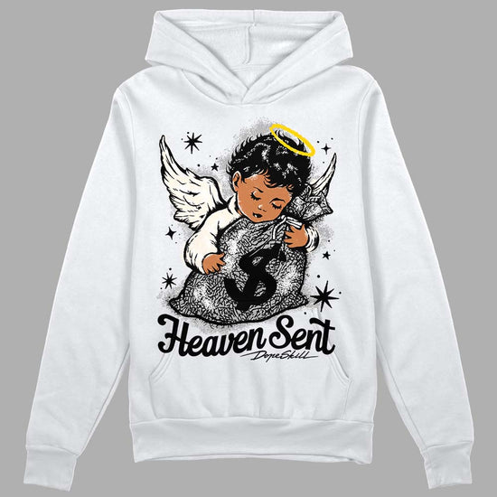 Jordan 3 “Off Noir” DopeSkill Hoodie Sweatshirt Heaven Sent Graphic Streetwear - White