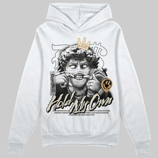 Jordan 5 Retro Reverse Metallic DopeSkill Hoodie Sweatshirt New Hold My Own Graphic Streetwear - White