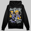Jordan 4 Retro Lakers DopeSkill Hoodie Sweatshirt No Risk No Story Graphic Streetwear - Black