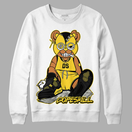 Jordan 4 Tour Yellow Thunder DopeSkill Sweatshirt Greatest Graphic Streetwear - White