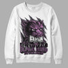 Jordan 2 “Mauve/Off-Noir” DopeSkill Sweatshirt Black King Graphic Streetwear - White 