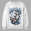 Jordan 9 Powder Blue DopeSkill Sweatshirt Money On My Mind Graphic Streetwear - White