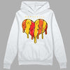 Yellow Sneakers DopeSkill Hoodie Sweatshirt Slime Drip Heart Graphic Streetwear - White