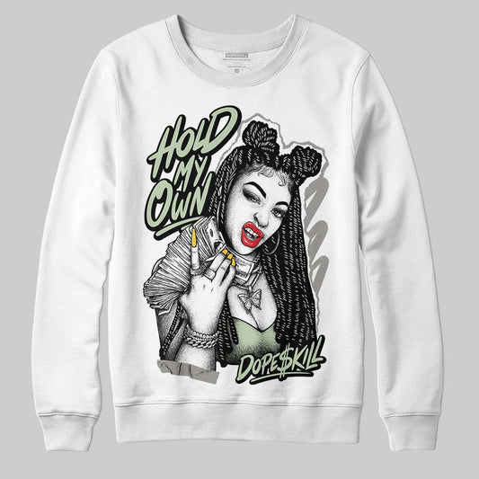 Jordan 4 WMNS “Seafoam” (2025) DopeSkill Sweatshirt New H.M.O Graphic Streetwear - White