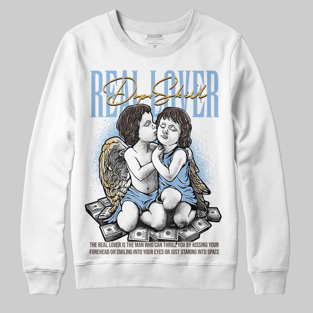 Adidas Handball Spezial ‘Light Blue’ DopeSkill Sweatshirt Real Lover Graphic Streetwear - White