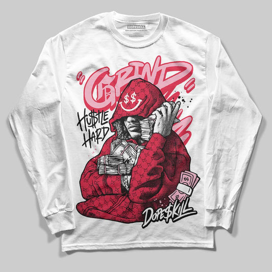Dunk Low Valentine's Day (2026) DopeSkill Long Sleeve T-Shirt Grind Pray Graphic Streetwear - White