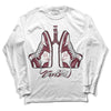 Jordan 1 Retro High OG “Team Red” DopeSkill Long Sleeve T-Shirt Breathe Graphic Streetwear - White