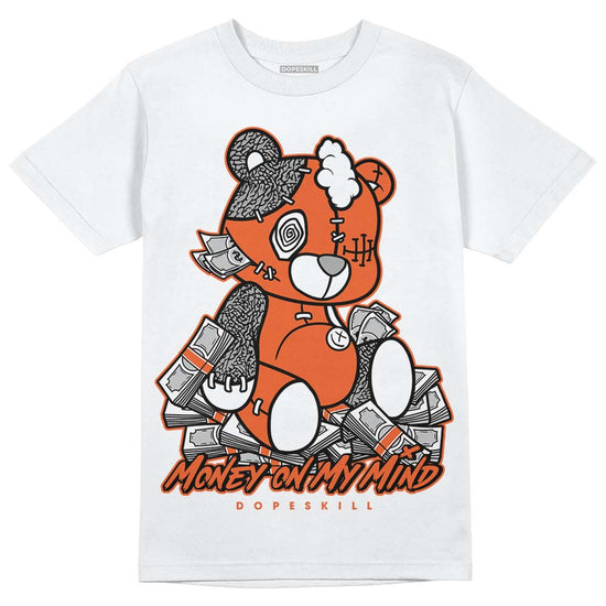 Jordan 3 Georgia Peach DopeSkill T-Shirt MOMM Bear Graphic Streetwear - WHite