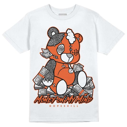 Jordan 3 Georgia Peach DopeSkill T-Shirt MOMM Bear Graphic Streetwear - WHite