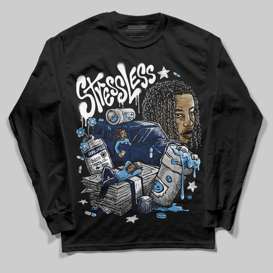 Jordan 4 SB “Summit White/Navy” DopeSkill Long Sleeve T-Shirt Stressless Graphic Streetwear - Black