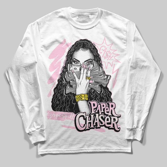 Dunk Low LX Pink Foam DopeSkill Long Sleeve T-Shirt NPC Graphic Streetwear - White 