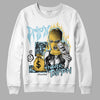 Jordan 13 “Blue Grey” DopeSkill Sweatshirt Drip'n Never Tripp'n Graphic Streetwear - WHite