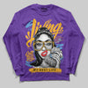 PURPLE Sneakers DopeSkill Long Sleeve T-Shirt Living My Best Life Graphic Streetwear - Purple